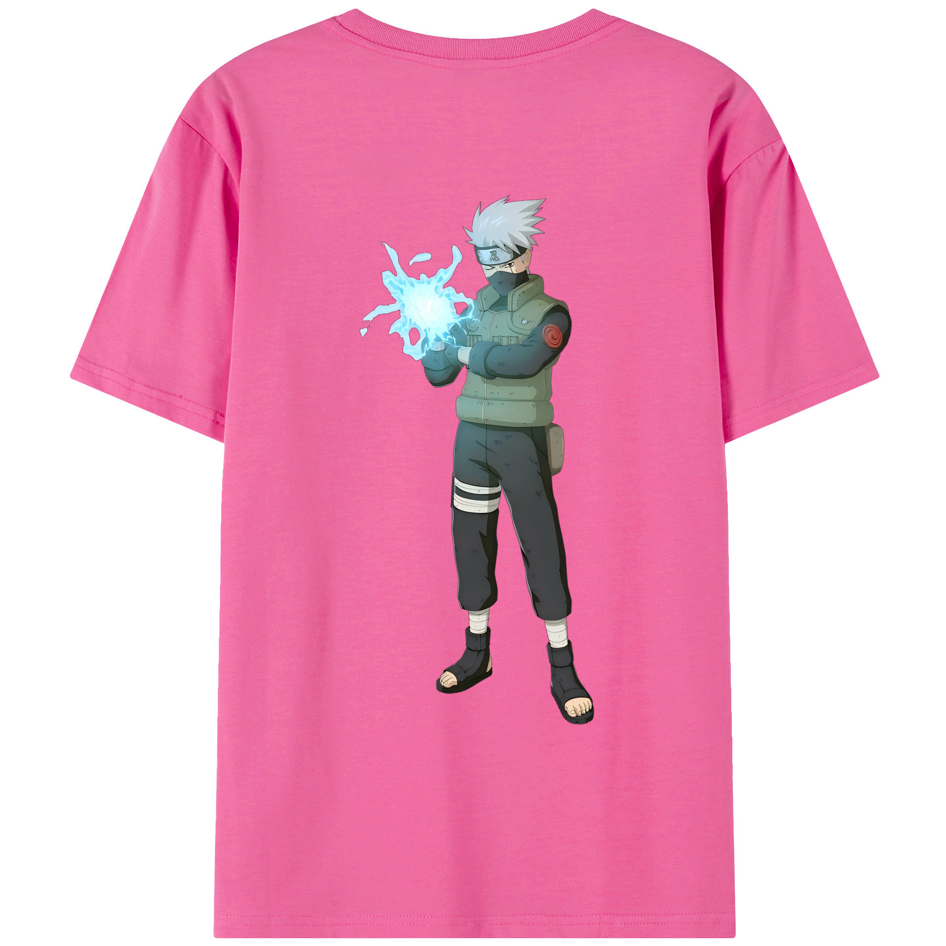 （画像用） NARUTO -ナルト- はたけ カカシ Hatake Kakashi レディース半袖Tシャツ(バックプリント)